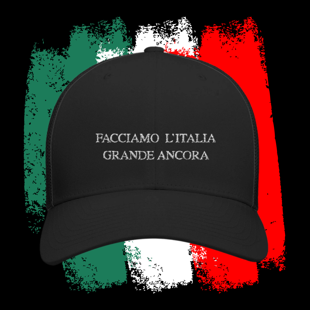F.I.G.A. Merch Trucker Hat - Slogan Ricamato