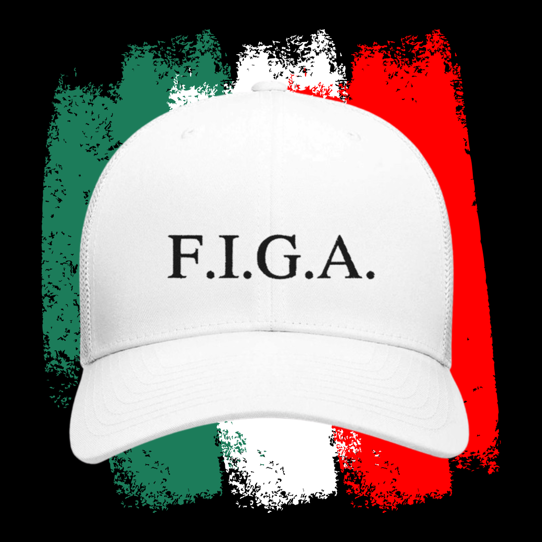 F.I.G.A. Merch Trucker Hat - Big Logo Ricamato